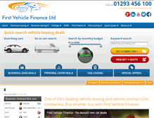 Tablet Screenshot of firstvehiclefinance.co.uk